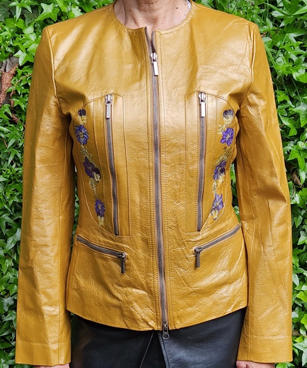 Gold Leather Jacket