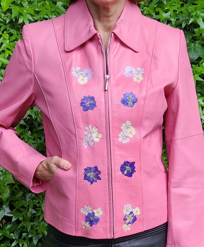 Pink Leather Jacket